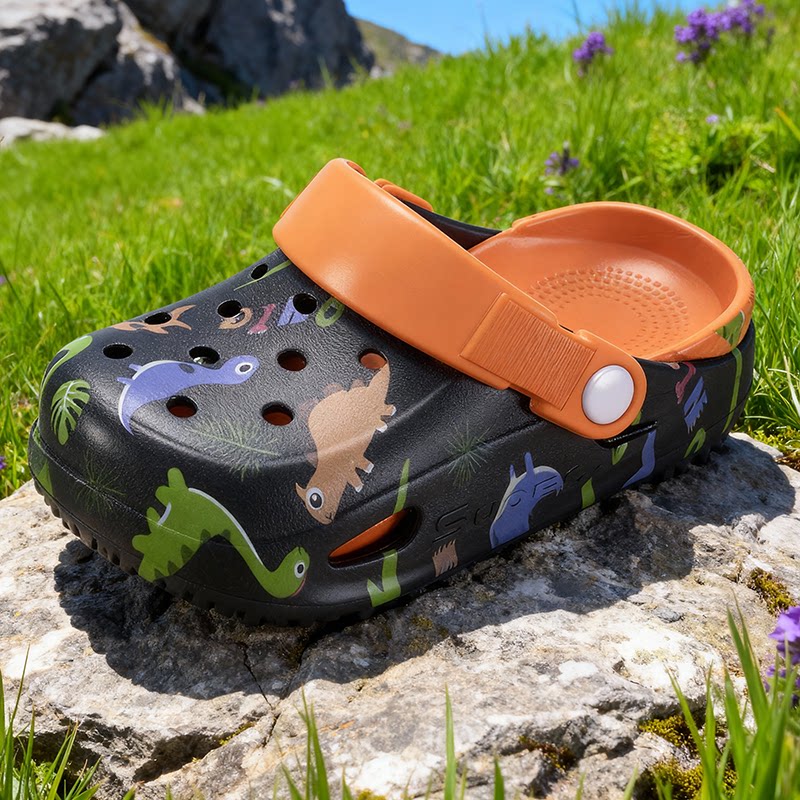 男童洞洞鞋2026新款防滑儿童凉拖鞋夏季卡通男孩沙滩鞋宝宝幼儿园