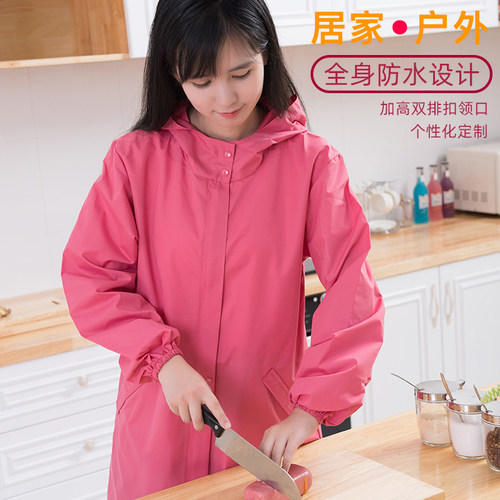 拉链防油家务时尚女大人加绒围裙