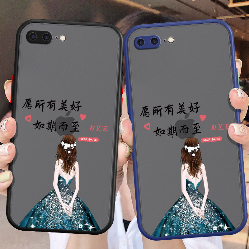 适用苹果8手机壳iPhone7Plus保护硅胶套6sp全包i7防摔6P天仙SE透明7P软壳i8高级感puls女8p七八高级感六S新款