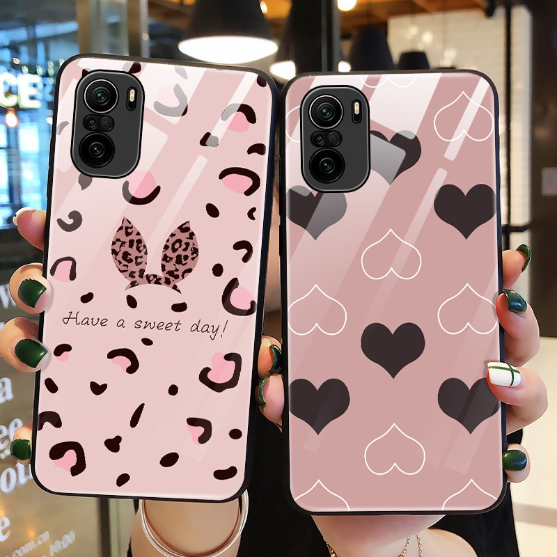 适用小米红米K40手机壳玻璃k40pro保护硅胶套K4O游戏增强版全包por防摔蝴蝶结K40p软壳redmi男5G女潮个性创意