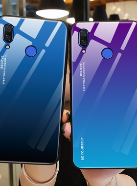 适用华为nova3手机壳极光玻璃nova3i保护硅胶套nova3e全包防摔nove3软壳note外nava女PAR男ine潮ANE-AL10网红