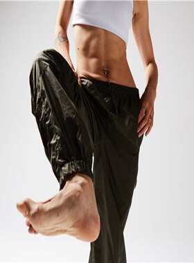 DANCE原创超薄舒适呼吸质感芭蕾运动速干防晒裤凉感裤子军绿男女