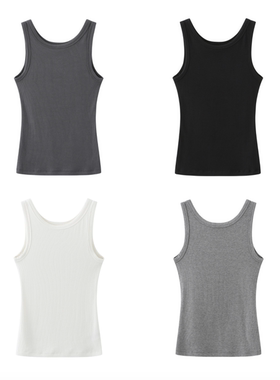 DANCE系列谢欣同款舒适罗纹打底背心跳舞收腰上衣瑜伽运动夏女款