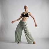 DANCE纯棉针织长裤 直筒男女 舒适原创品牌慵懒风现代舞宽松练功裤