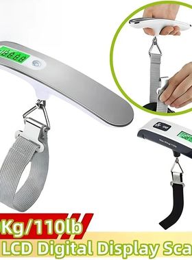Timbangan Gantung Digital Portabel, Koper Bagasi LCD Timbang
