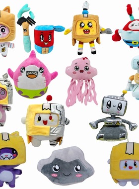 New Lankybox Boxy/Foxy/Rocky Cartoon Robot Soft Toy Balloons