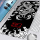 Mouse Playmat Pad and Dragon Deskmat Black White Laptop