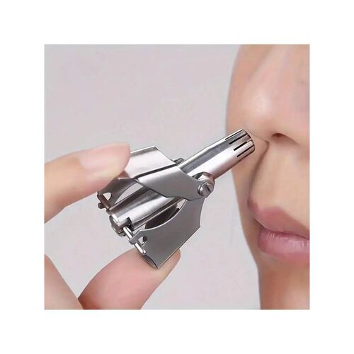 1/2pc Men's Nose Hair Trimmer, Manual Stainless Steel Nose H