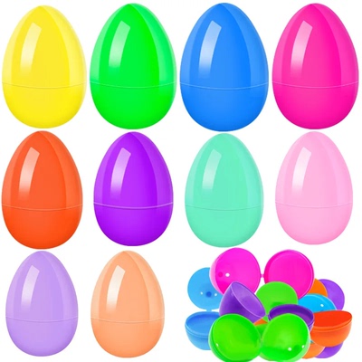 10/30PCS Easter Eggs Colorful Empty Eggs Bulk Fillable for E
