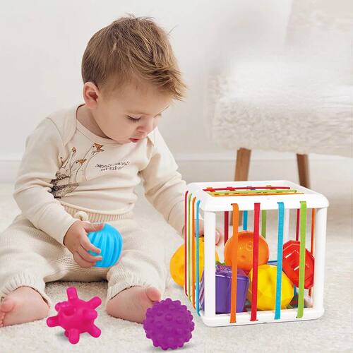 Montessori Toys Children 0-12 Months Early Education Rainbow