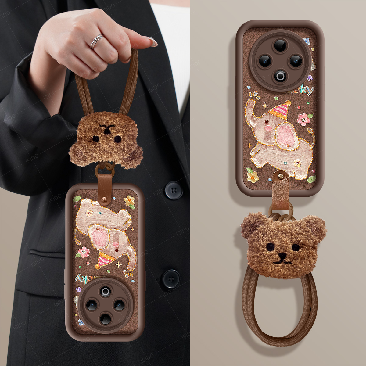 适用vivoY500手机壳皮纹