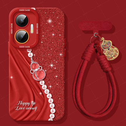 水晶葫芦适用红米turbo4pro马年2026手机壳note13新年新款n14pro全包12防摔turbo3红色10本命年redminote9小