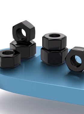 黑色304不锈钢六角螺母316螺帽镀锌螺丝帽大全M2M3M4M5M6M8M10-20