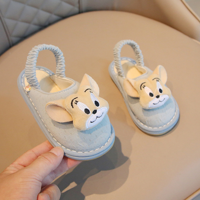 春秋宝宝室内软底防滑拖鞋
