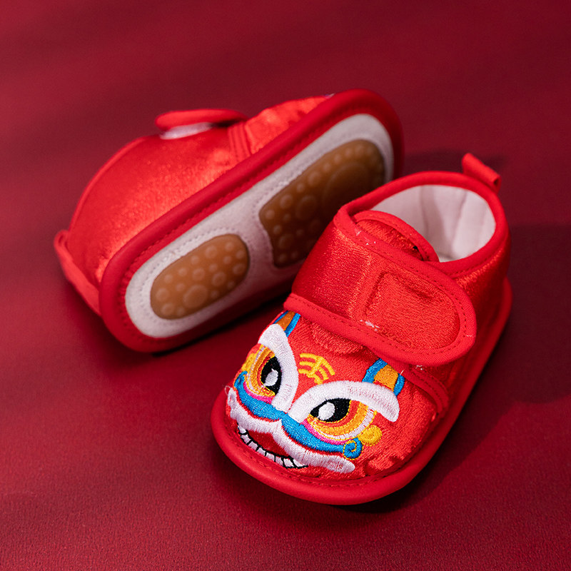 周岁鞋子男宝宝虎头鞋婴儿布鞋春秋宝宝抓周鞋1岁红色软底布鞋女,童鞋/婴儿鞋/亲子鞋,学步鞋,淘宝优惠券,粉丝福利购,淘宝优惠卷
