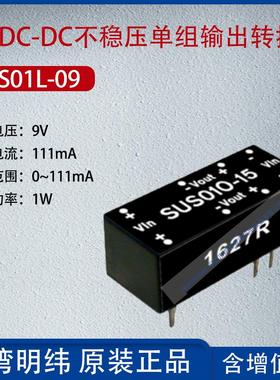 SUS01L-09台湾明纬1WDC-DC不稳压单组输出转换器111mA功率1W