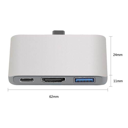 USB3.1 Type TO HDtv+USB3.0三合一PD供电适用S8S9 MacBook Air