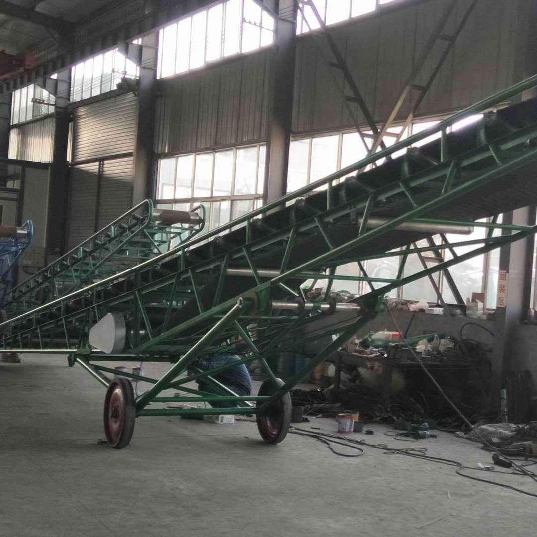 伸缩式转向液压皮带输送机 全自动升降传送带 800宽破碎机运输带