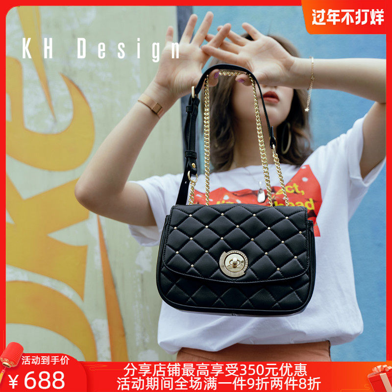 KH Design明治女包菱格单肩包小香风斜挎包优雅2020新款小包百搭在类目 箱包皮具/热销女包/男包, 女士包袋中 - 来自Buy2taobao.com提供专业的淘宝代购服务