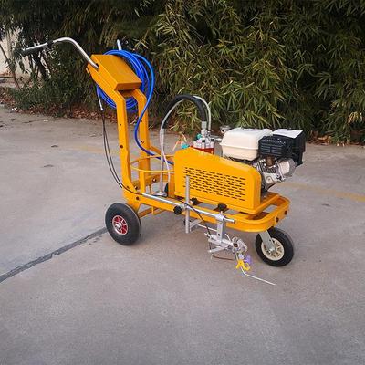 道路不干胶标线设备 虚实线喷涂均匀机械 手推式马路冷喷划线机