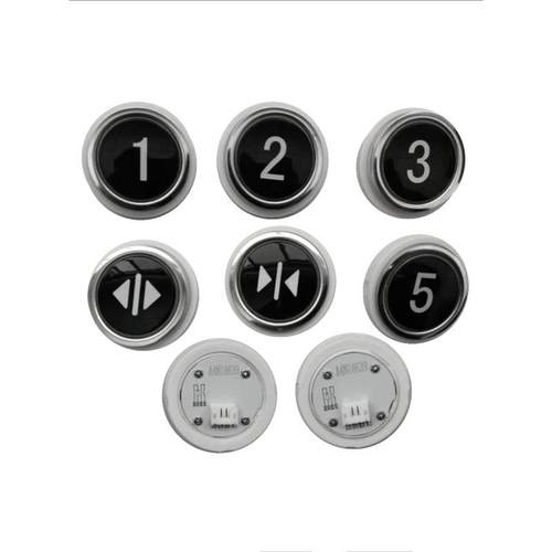 电梯按钮 贝斯特电梯黑面按钮 A4N18639富士 佳登曼 快意圆形按键