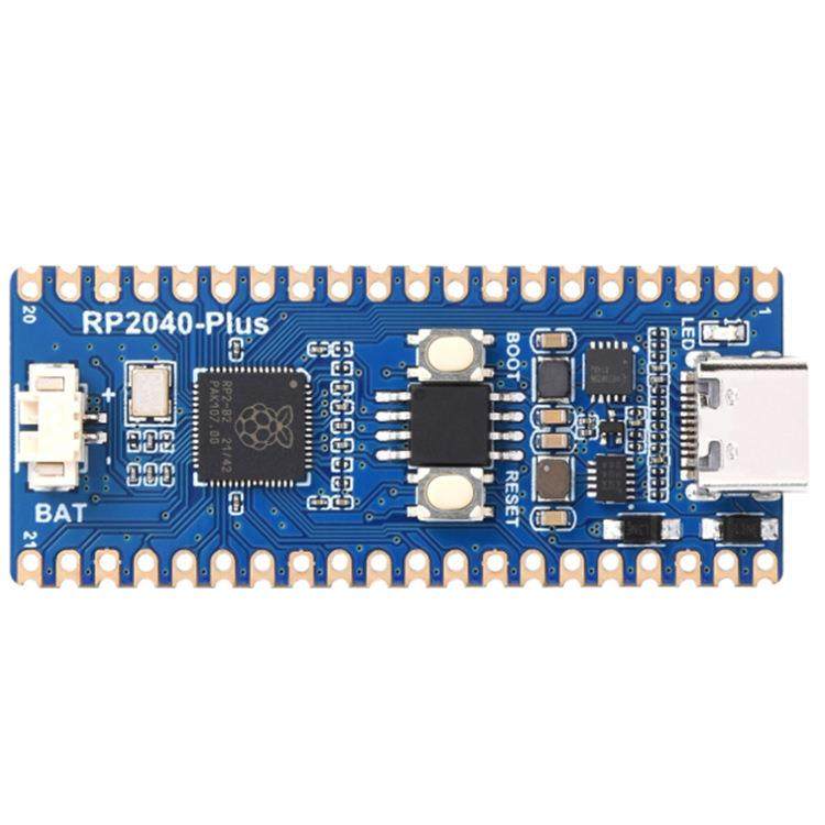 RP2040-Plus微控制器升级版带排针RP2040双核处理器16MB片上Flash