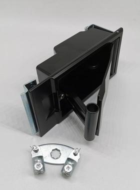 MS850-2配二点钢栓黑色面板锁，箱变锁，机箱机柜门锁