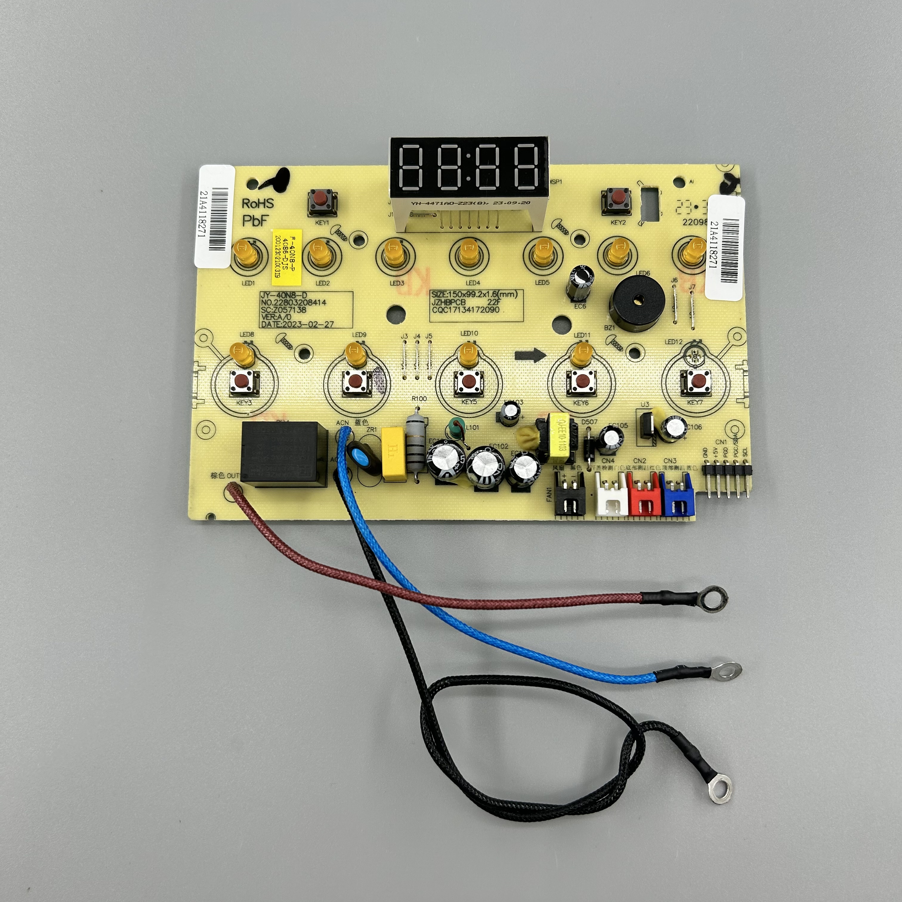 适用于九阳0涂层电饭煲配件40N8/40N11电源板显示板按键板40N8-D