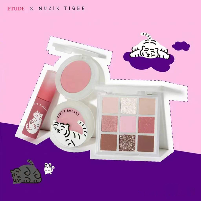 韩国ETUDEHOUSE爱丽小屋22年虎年限定新品眼影单色腮红唇釉
