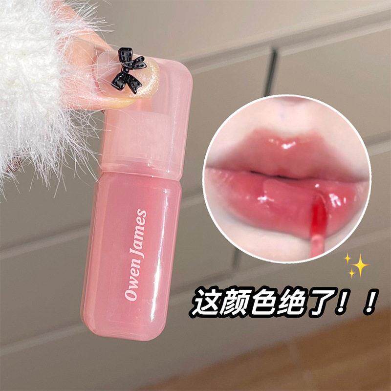 韩系镜面唇釉持久水润嘟嘟唇蜜白开水显嫩口红学生党水光不沾杯