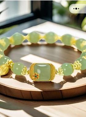 保罗百货莲花手链新款方糖莲蓬手串女步步生莲轻奢气质手饰送女友