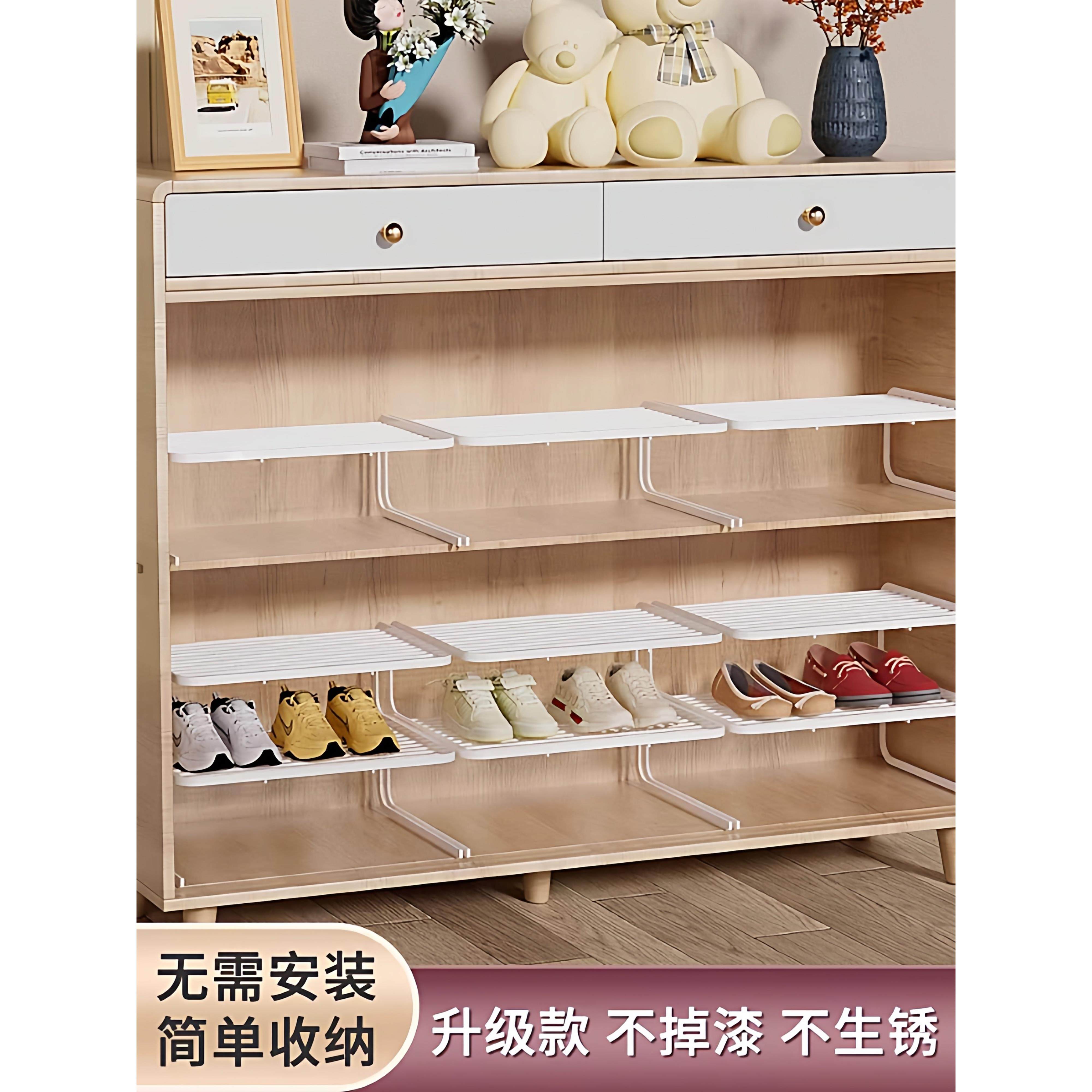 チュシンミ-鞋柜分层隔板神器收纳省空间鞋架叠放家用双层置物架,收纳整理,鞋子收纳架,淘宝优惠券,粉丝福利购,淘宝优惠卷