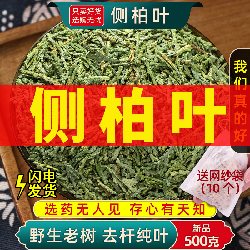 中药材侧柏叶洗发水粉