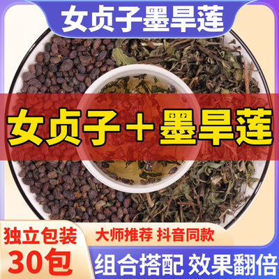 女贞子和墨旱莲中药材茶包男肾茶