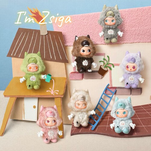 泡泡玛特I'mZsiga系列毛绒挂件