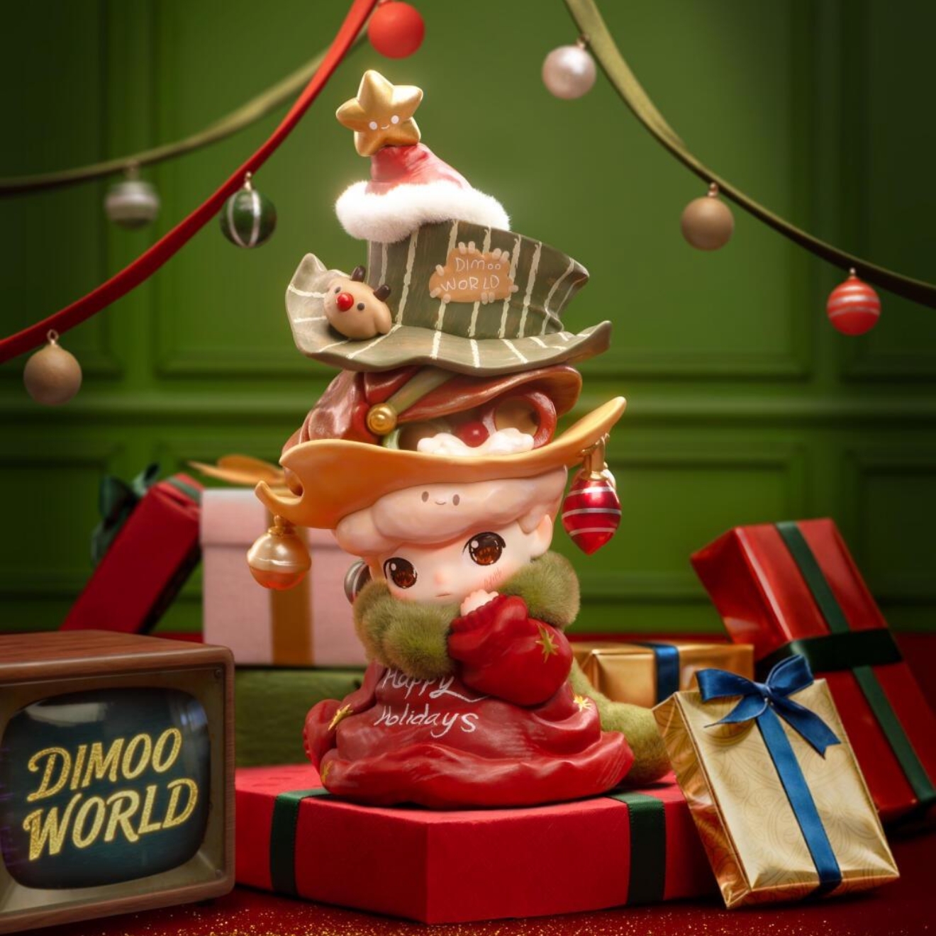 DIMOO吊卡限定手办POPMART