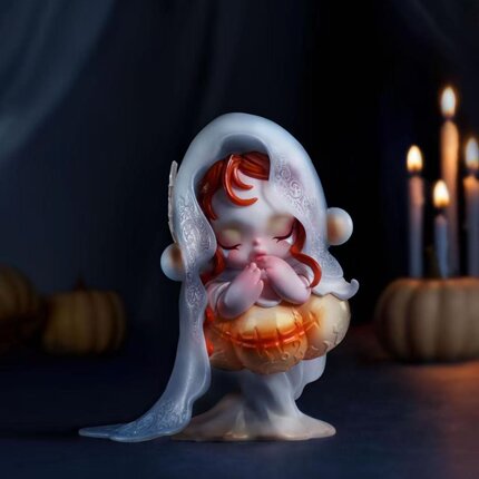 【Genuine】Skullpanda吊卡熊怠怠星期三光的经纬围与困白日契约