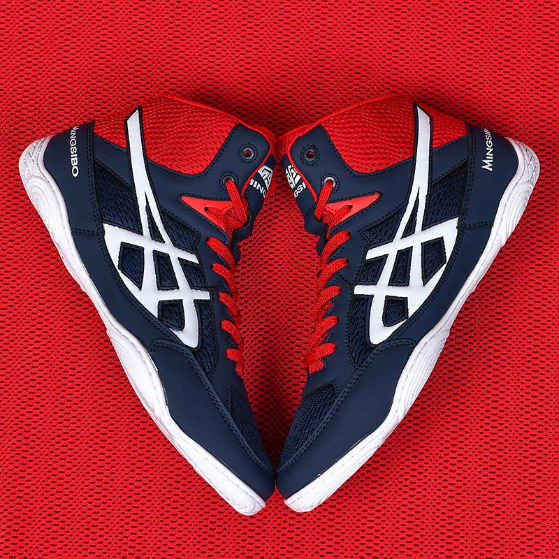 专业拳击鞋比赛训练鞋摔跤鞋男鞋搏击格斗散打举重深蹲鞋健身女鞋