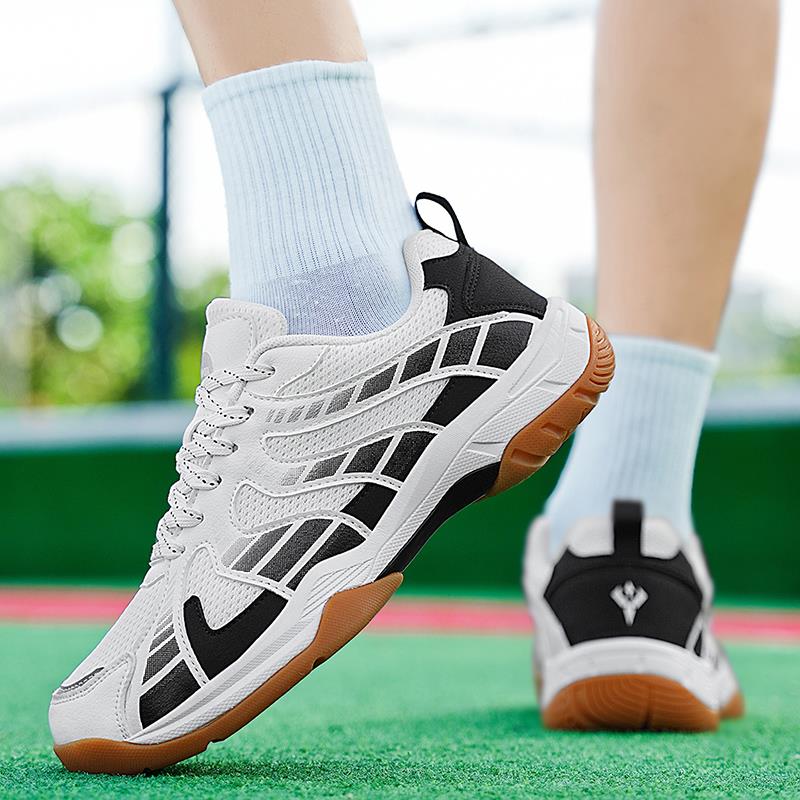 正品特价专业室外羽毛球鞋男款碳板宽版耐磨抗扭牛筋底羽毛球鞋子