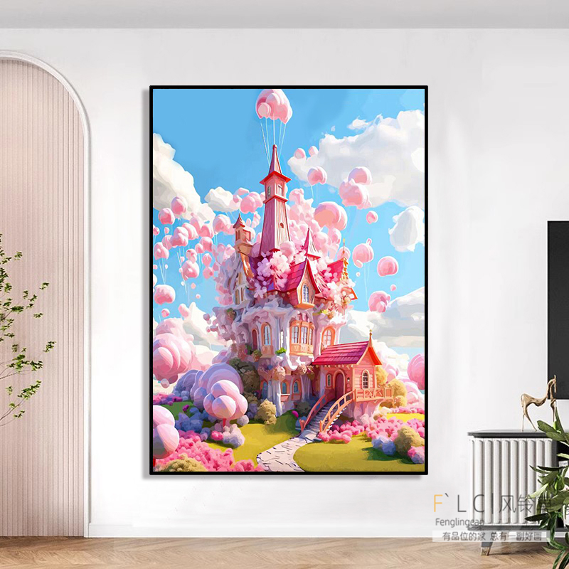 梦幻城堡钻石绣贴钻十字绣