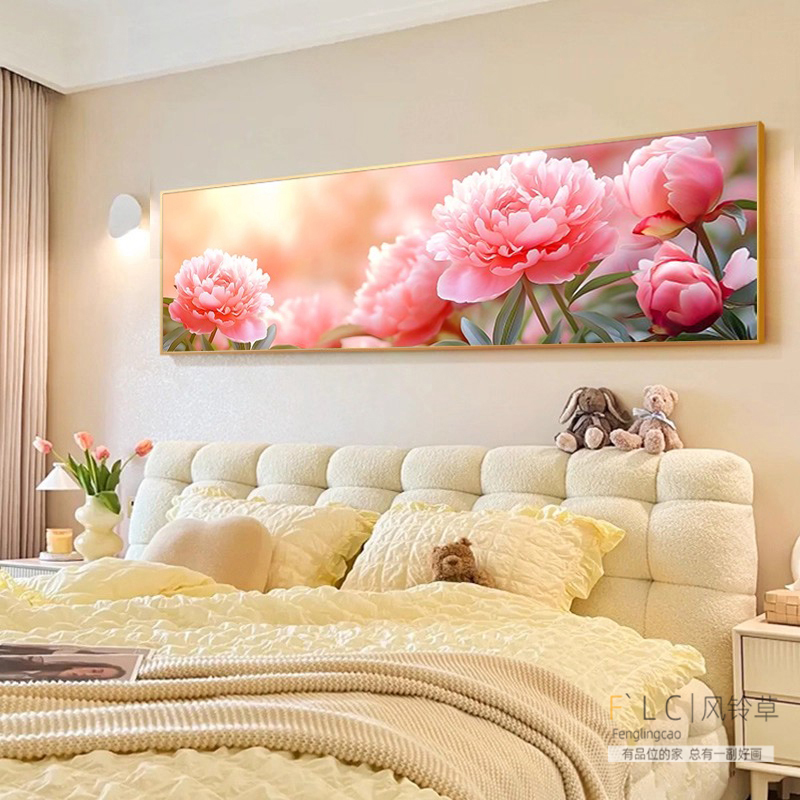 卧室5d钻石画牡丹风景满钻新款客厅2025贴钻十字绣钻石绣花开富贵