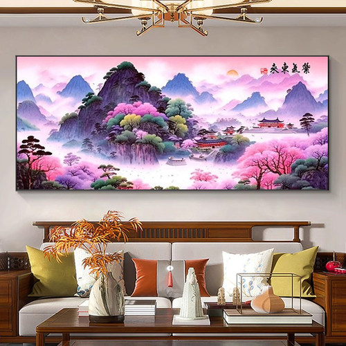 紫气东来5d钻石画满钻