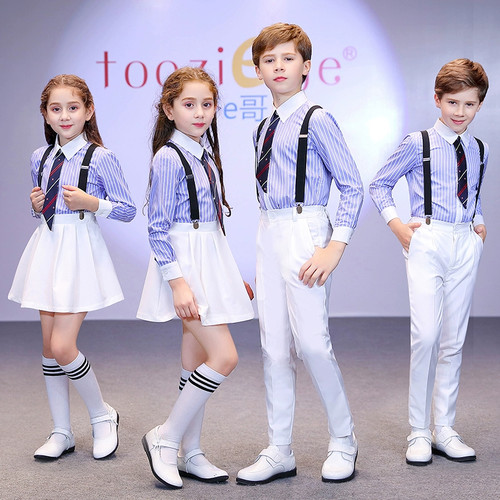 六一儿童小学生大合唱钢琴演出服