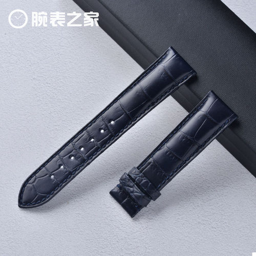双面鳄鱼皮表带竹节纹男积家浪琴