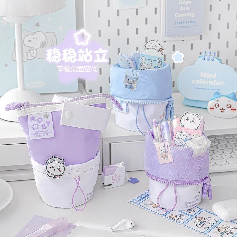RosyPosy柔设竖款笔袋高颜值ins