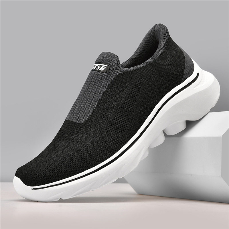2026跨境新款一脚蹬男鞋外贸软底防滑透气老人鞋舒适中老年健步鞋,流行男鞋,健步鞋,淘宝优惠券,粉丝福利购,淘宝优惠卷