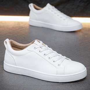 2025秋季新款皮面小白鞋男鞋CL红底休闲鞋时尚潮流跨境商务板批发