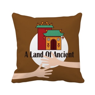 国庆古老国家强大拥抱方形抱枕靠枕沙发靠垫双面含芯礼物定制简约