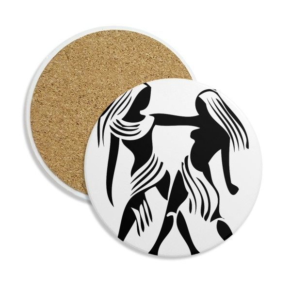 星座双子座标志剪影插画图案圆形杯垫水杯隔热垫2片装礼品礼物定,节庆用品/礼品,文化创意杯垫/餐垫,淘宝优惠券,粉丝福利购,淘宝优惠卷