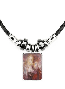 油画风饰品合金吊坠